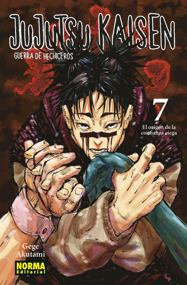 Portada de Jujutsu Kaisen 07 de Gege Akutami, edición en castellano de Norma Editorial