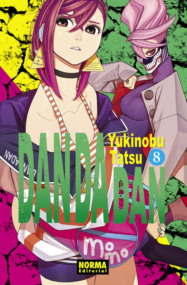 Portada de Dan Da Dan 08 de Yukinobu Tatsu, edición en castellano de Norma Editorial