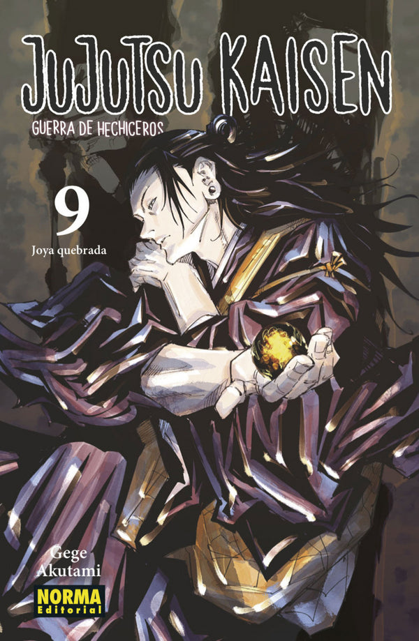 Portada de Jujutsu Kaisen 09 de Gege Akutami, edición en castellano de Norma Editorial