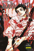 Portada de Jujutsu Kaisen 28 de Gege Akutami, edición en castellano de Norma Editorial
