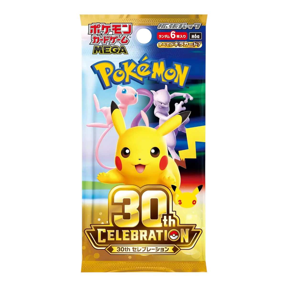 Pokémon TCG 30th Celebration M6a sobre japonés