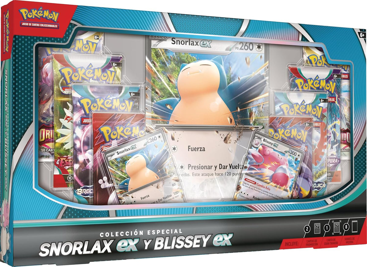 Colección Especial Pokémon TCG Snorlax ex y Blissey ex en español