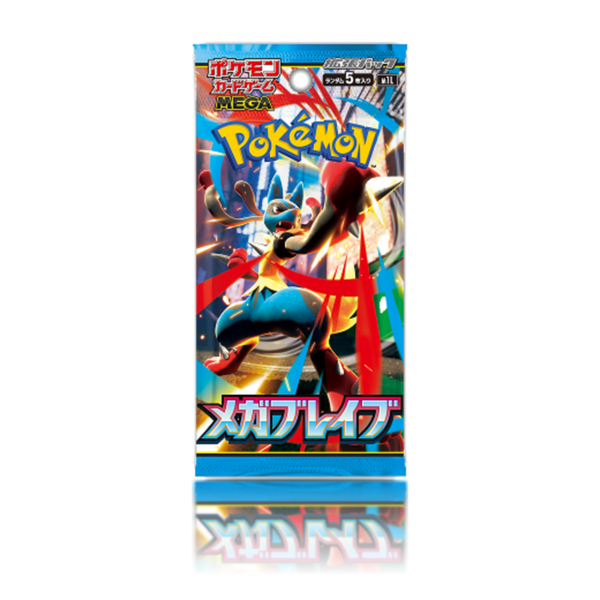 Pokémon TCG Mega Brave sobre individual japonés