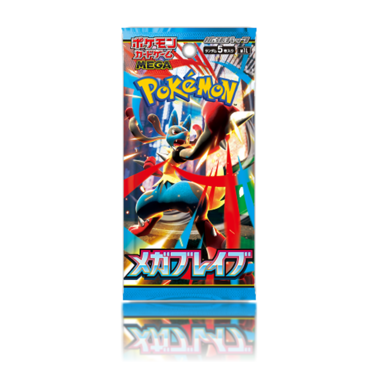 Pokémon TCG Mega Brave sobre individual japonés