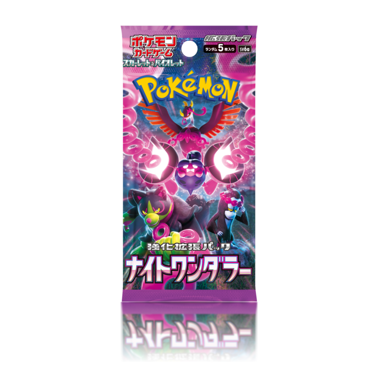 Pokémon TCG Night Wanderer sobre individual japonés